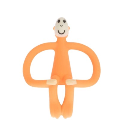 Gryzak masujący ze szczoteczką POMARAŃCZOWY / Matchstick Monkey