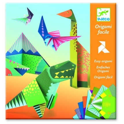 Origami DINOZAURY zestaw 24 szt. 6+ / Djeco DJ08758