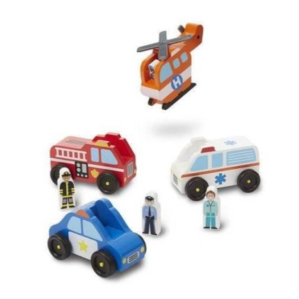 Zestaw pojazdów uprzywilejowanych / Melissa and Doug