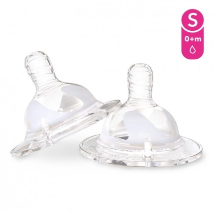 Antykolkowy smoczek do karmienia Small 0m+, 2 szt. / Twistshake