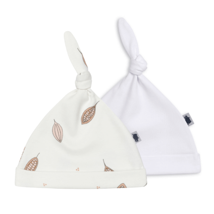 Czapka COCOA & WHITE, dwupak / Pink no More