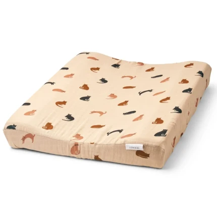 Pokrowiec na przewijak Cliff: Miauw - Apple blossom mix / Liewood