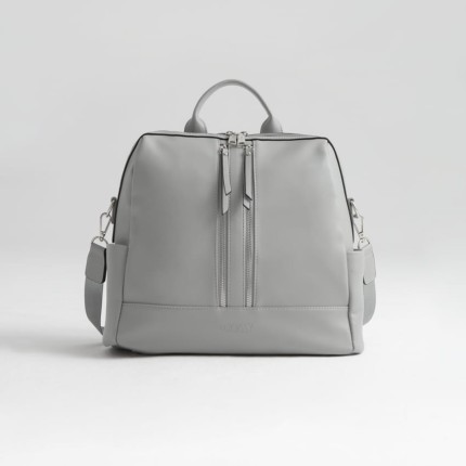 Plecak i torba dla mamy 2w1 MINI cool grey/silver / Joissy