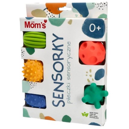 Pastelowe piłki sensoryczne SENSORKY 5 szt. / Mom's Care