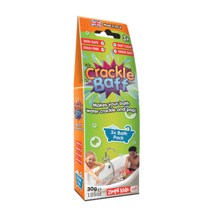 Strzelający proszek do kąpieli Crackle Baff Colours - 3 użycia, 3 kolory / Zimpli Kids