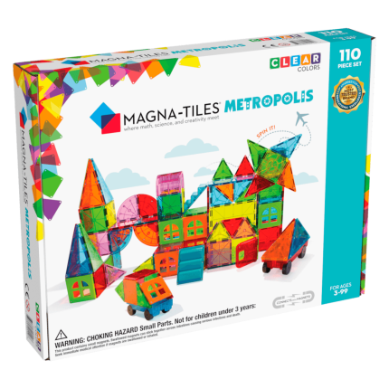 Klocki Magnetyczne Metropolis 110 el. / Magna-Tiles