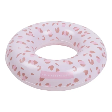 Koło do pływania 50 cm, Old Pink Leopard / The Swim Essentials 2022SE175