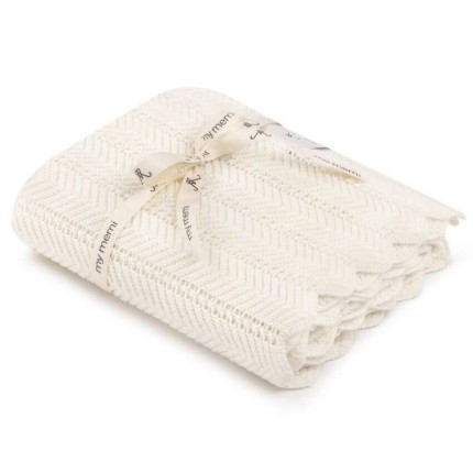 Bambusowy kocyk cream 80x100 - feather / My Memi