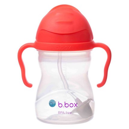 Bidon ze słomką 240 ml,  ARBUZOWY / b.box