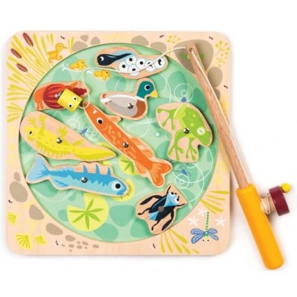 Drewniana gra zręcznościowa- Łowienie w stawie / Tender Leaf Toys