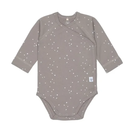 Body z długim rękawem GOTS, Sprinkle taupe / Lassig