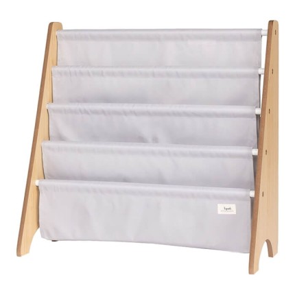 Stojak na Książki Recycled Solid Light Gray / 3 Sprouts