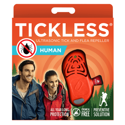Ultradźwiękowe urządzenie chroniące przed kleszczami TICKLESS® Human Orange