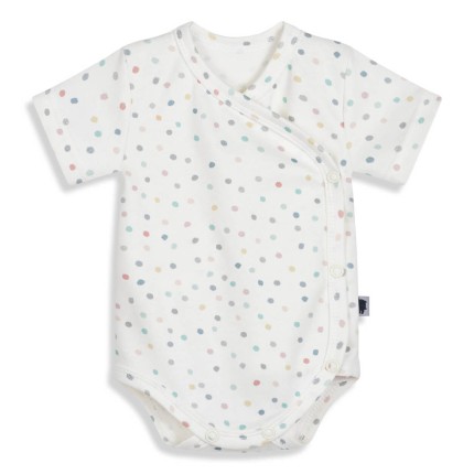 Body kopertowe z krótkim rękawem - DOTS / Pink no More