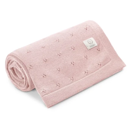 Koc bawełniany PARIS - powder pink / YOSOY