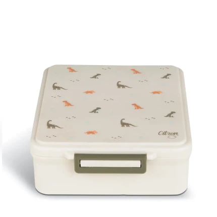 Grand lunch box z termosem - Dino / Citron