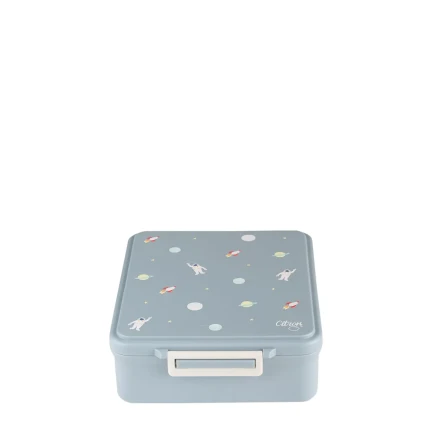 Grand lunch box z termosem - Spaceship / Citron