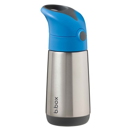 Termobutelka ze słomką BLUE SLATE 350 ml / b.box