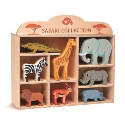 Drewniane figurki do zabawy - zwierzęta Safari / Tender Leaf Toys