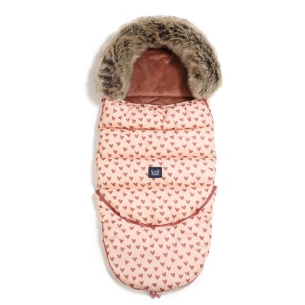 Zimowy śpiworek do wózka ortalion COMBO - HEARTBEAT PINK, GINGER / La Millou