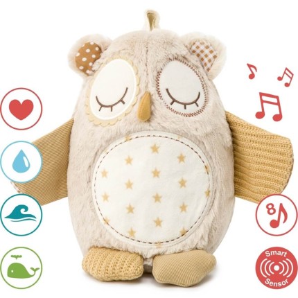 Szumiąca Sowa z czujnikiem dźwięku i pozytywką / Cloud b® Nighty Night Owl Smart Sensor™