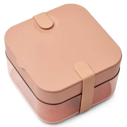 Lunchbox z przegródką Amandine Bento Box - tuscany rose, dusty raspberry / Liewood