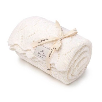 Otulacz ze 100% wełny merino cream - premium collection / My Memi