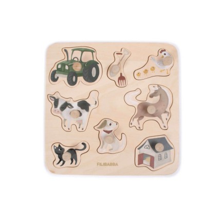 Puzzle drewniane - Magic Farm / Filibabba