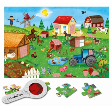 SECRET PUZZLE - puzzle z tajemnicą - GOSPODARSTWO ROLNE / Ludattica