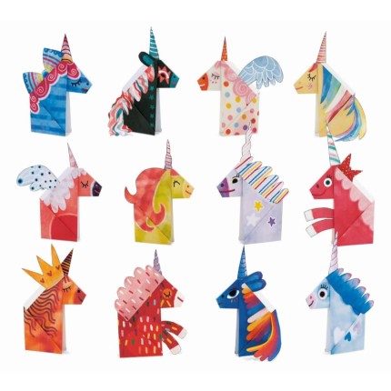 EASY ORIGAMI - zestaw kreatywny - JEDNOROŻCE / Ludattica