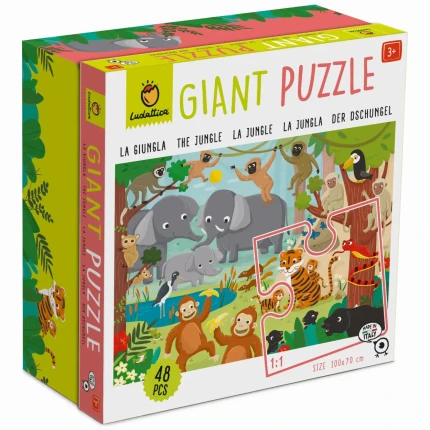 GIGANT PUZZLE – puzzle podłogowe – DŻUNGLA / Ludattica