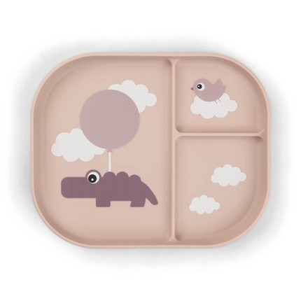 Talerzyk Dzielony Foodie Happy Clouds Powder / Done by Deer