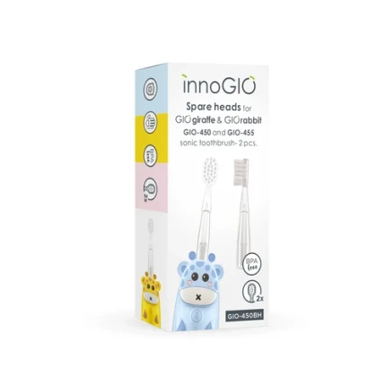 Wymienne główki do szczoteczek GIOgiraffe & GIOrabbit / InnoGIO