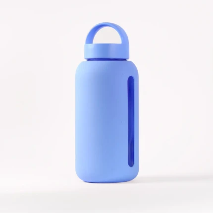 Szklana butelka do monitorowania dziennego nawodnienia Day Bottle - CORNFLOWER / BINK