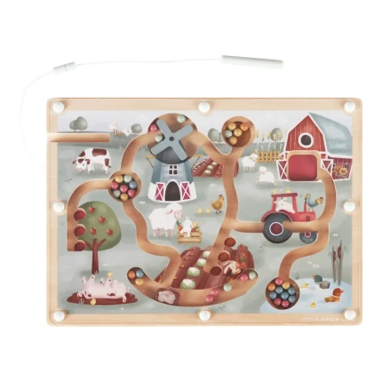 Magnetyczny labirynt Little Farm FSC / Little Dutch
