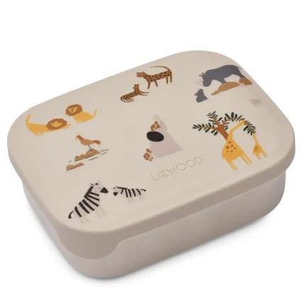 Lunchbox z przegródkami Arthur - All together, sandy / Liewood