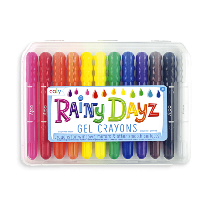 Kredki żelowe do malowanie na szkle - Kredki na deszczowe dni, Rainy Dayz / Ooly