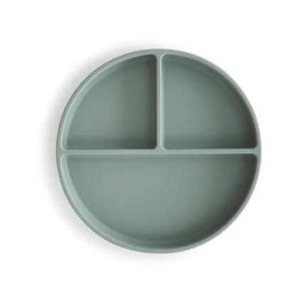 Talerzyk silikonowy z przyssawką - Cambridge Blue / Mushie