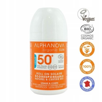 Krem przeciwsłoneczny w kulce, filtr SPF50+, EXTREME SPORT / Alphanova Bebe