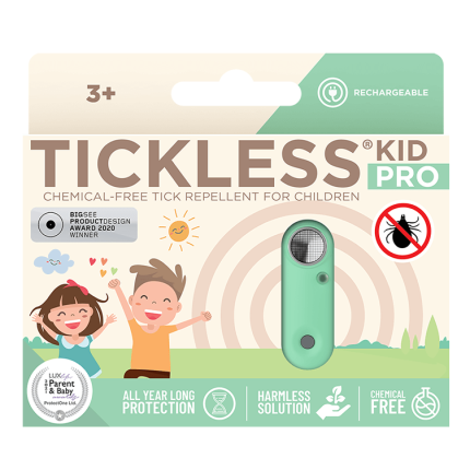 Ultradźwiękowe urządzenie chroniące przed kleszczami TICKLESS® Kid Pro Mentha Green
