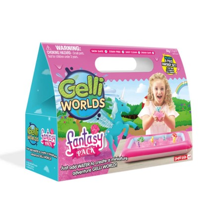 Zestaw do tworzenia gelli z figurkami i tacą Gelli Worlds Fantasy Pack 3+ / Zimpli Kids