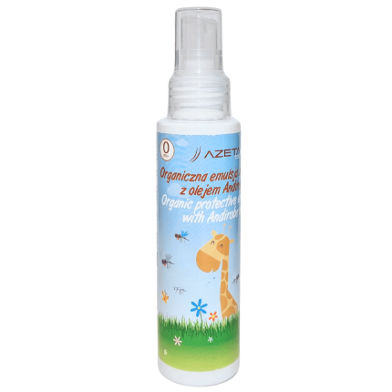 Organiczna emulsja ochronna na owady z olejem Andiroba 0+, 100ml/ Azeta Bio