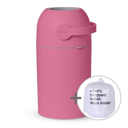 Kosz na zużyte pieluchy Magic Majestic - Candy pink (na 25 pieluch) + worki / Magic