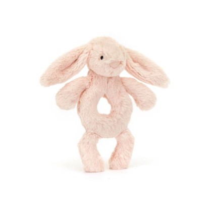 Króliczek grzechotka 18 cm - pudrowy róż / Jellycat