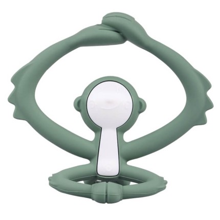 Gryzak Zabawka Małpka Light Green / Mombella