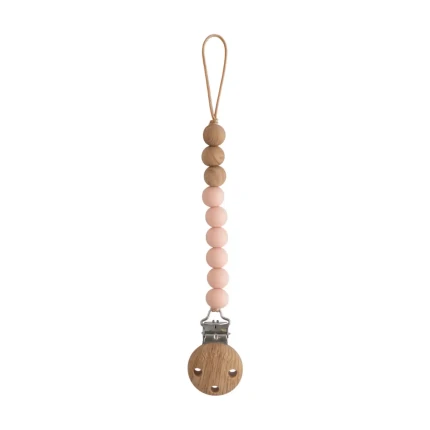 Zawieszka koralikowa na smoczek Eva - Blush / Mushie