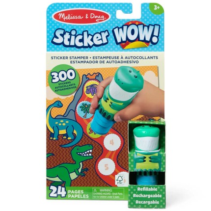 Stempel z naklejkami Sticker Wow - Dinozaur / Melissa & Doug