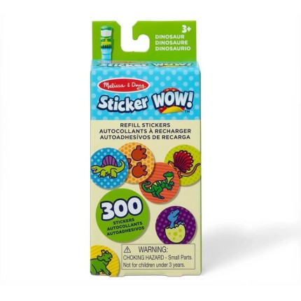 Naklejki uzupełniające Sticker Wow - Dinozaur, 300 szt. / Melissa & Doug