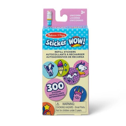 Naklejki uzupełniające Sticker Wow - Jednorożec, 300 szt. / Melissa & Doug