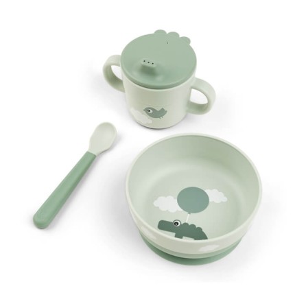 Pierwszy Zestaw Obiadowy Foodie Happy Clouds Green / Done by Deer